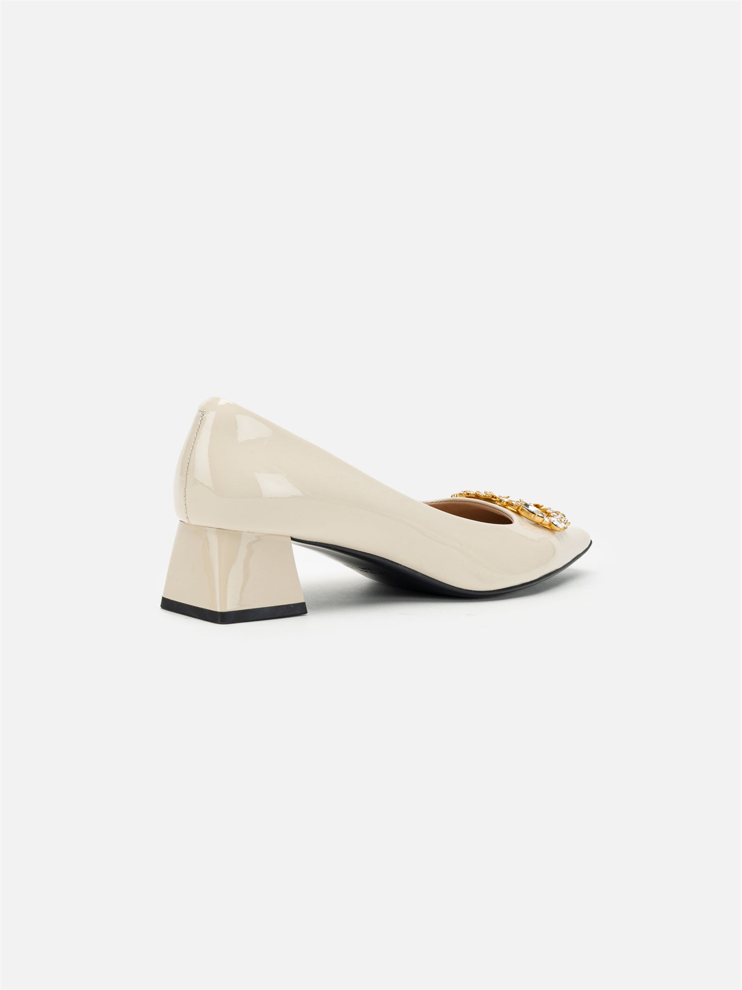 EP YAYING Buckle Detail Chunky Heel Commuter Shoes