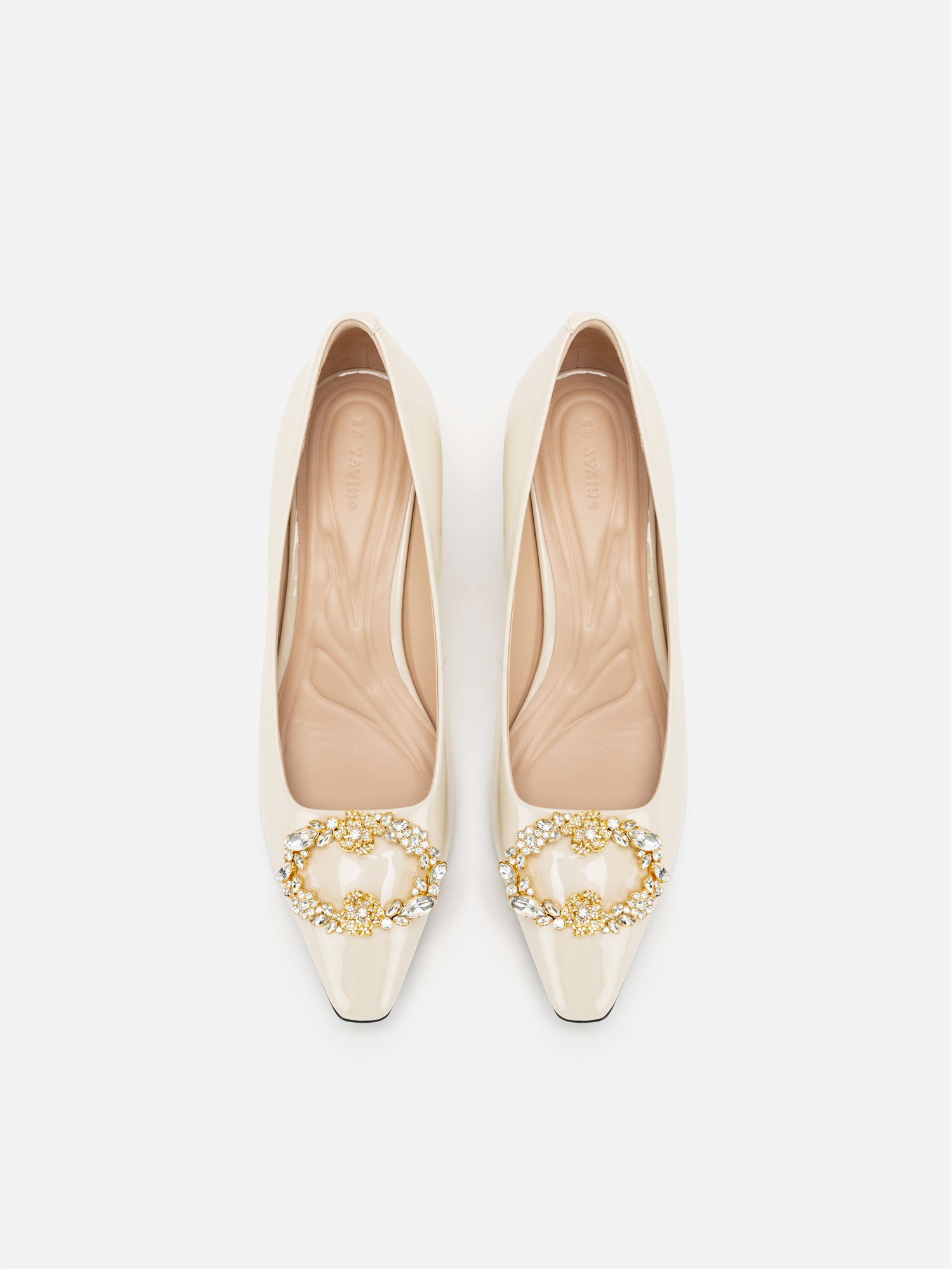 EP YAYING Buckle Detail Chunky Heel Commuter Shoes