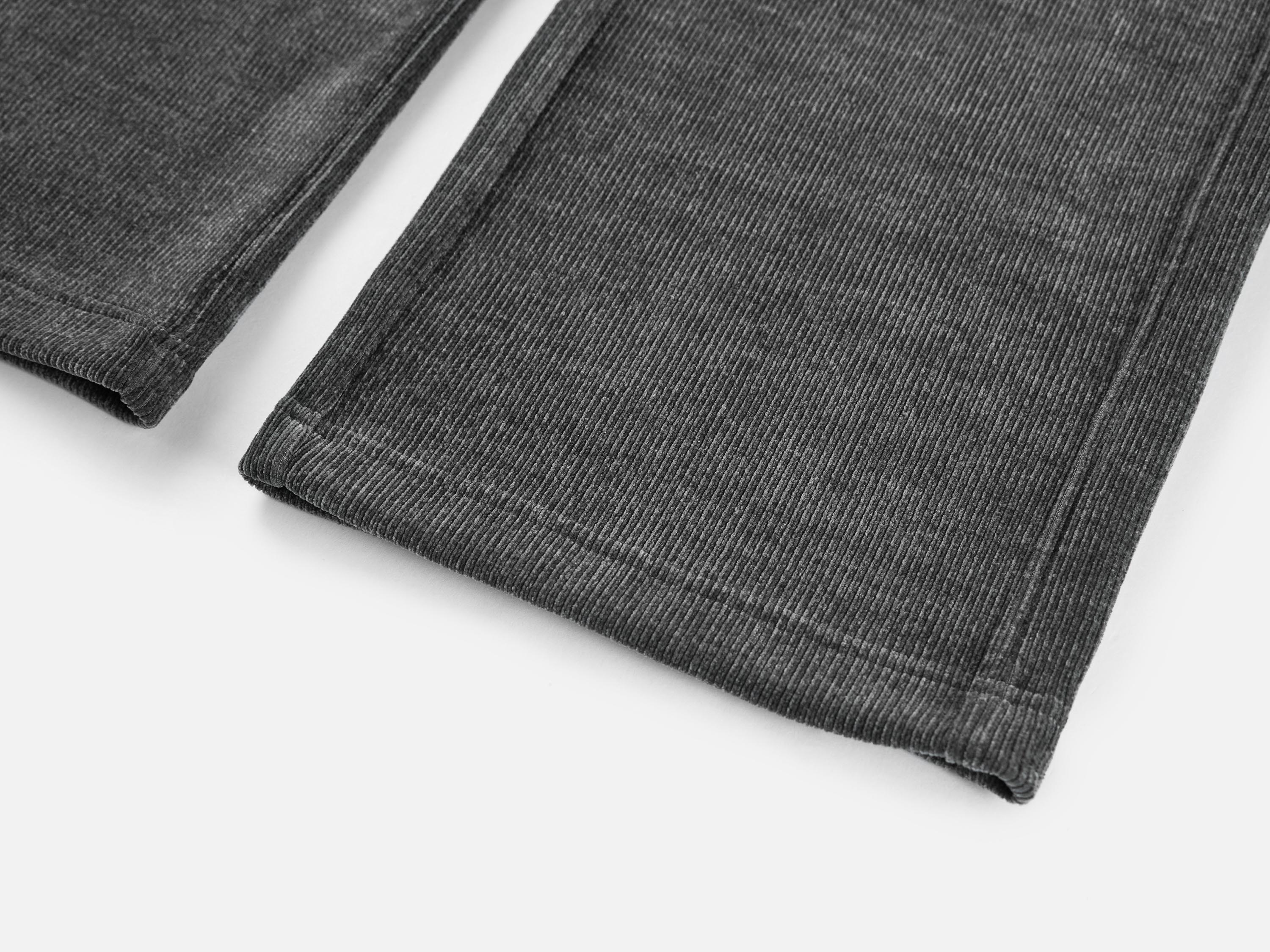 EP YAYING Black Textured Fabric Pants