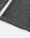 EP YAYING Black Textured Fabric Pants