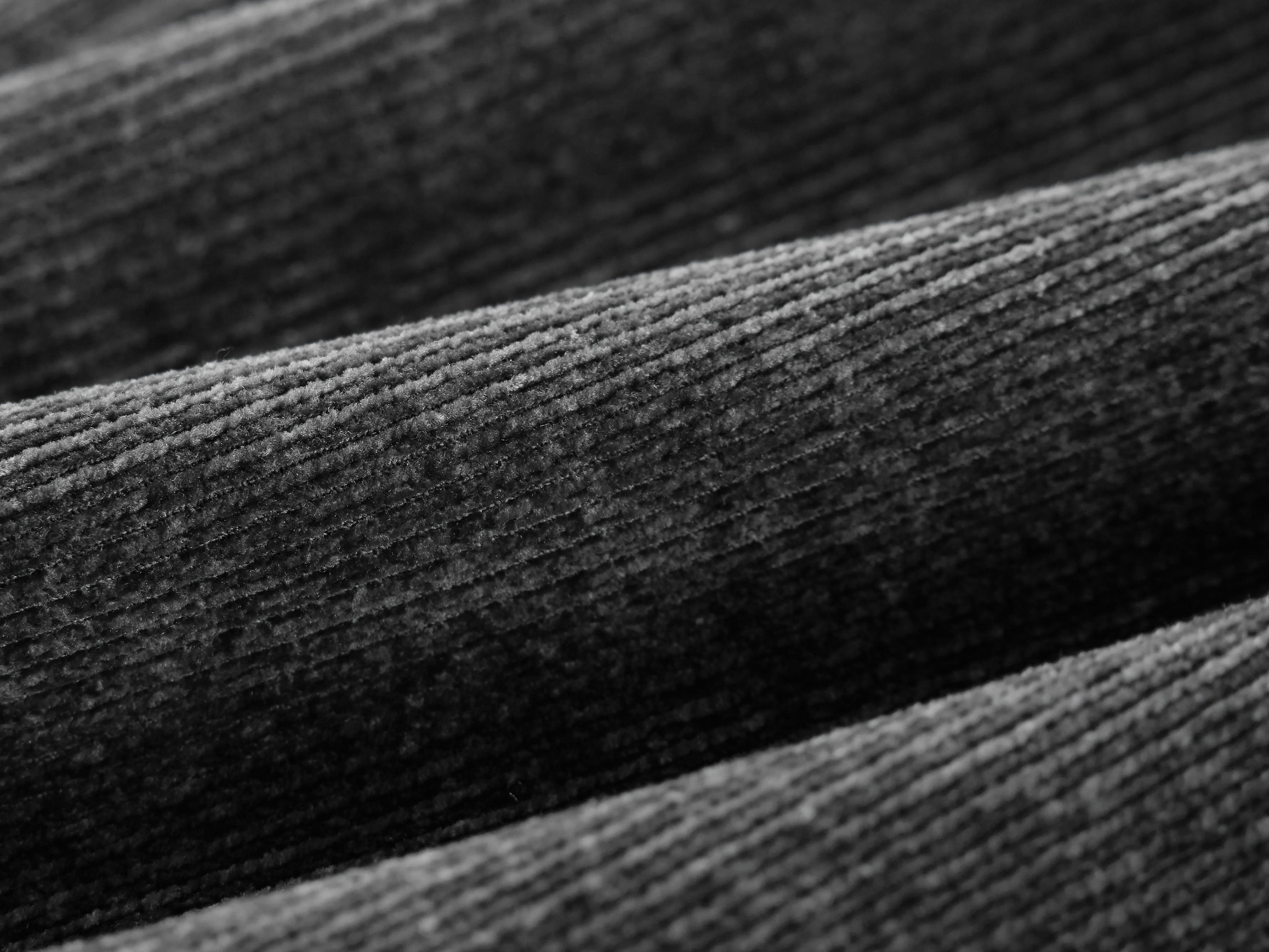 EP YAYING Black Textured Fabric Pants