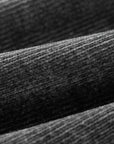 EP YAYING Black Textured Fabric Pants