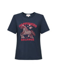 EP YAYING Embroidered Cotton T-Shirt