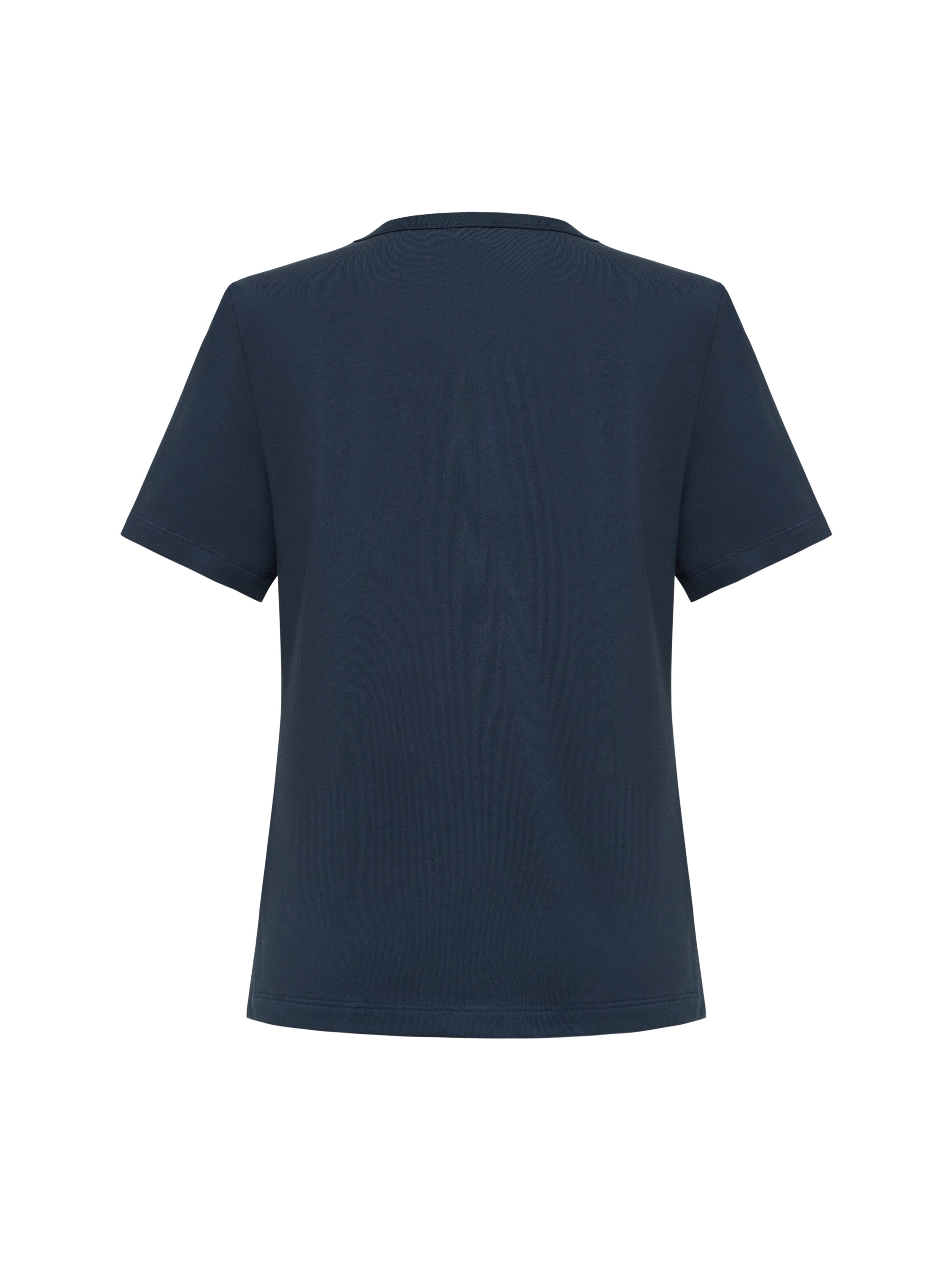 EP YAYING Embroidered Cotton T-Shirt