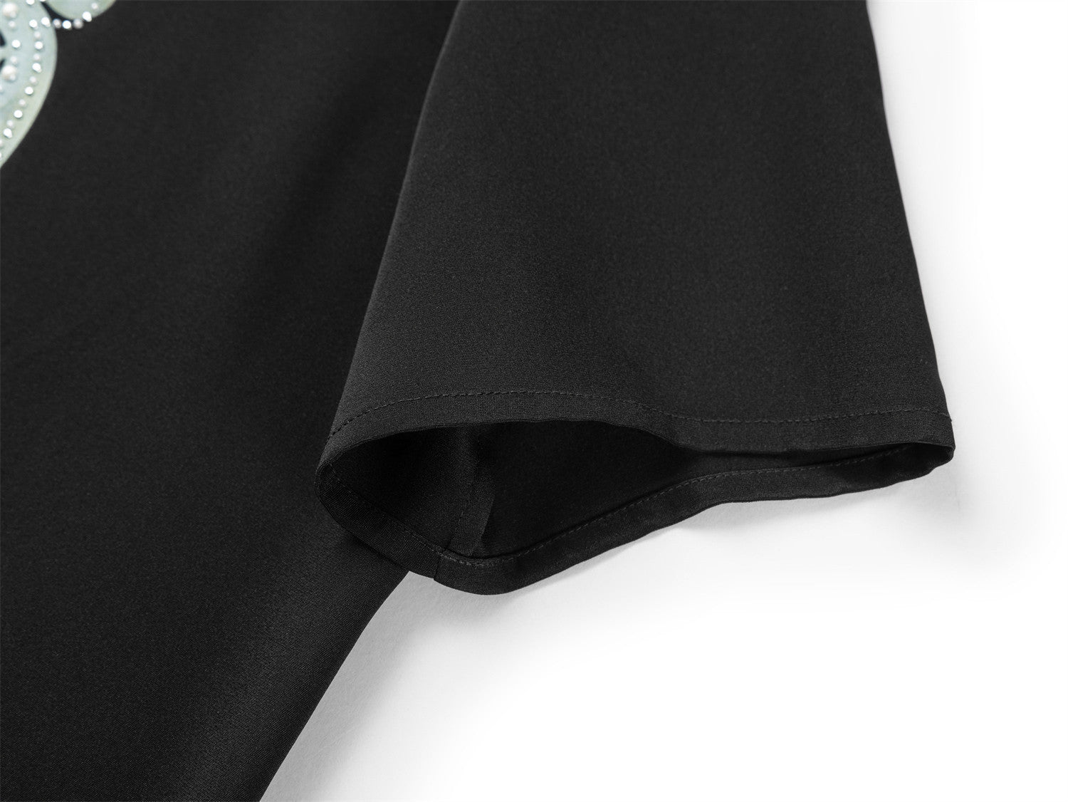 YAYING Silk Straight-Shoulder T-Shirt Top EPKES5301AH