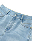 YAYING high-waist straight-leg designer denim jeans