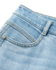 YAYING high-waist straight-leg designer denim jeans