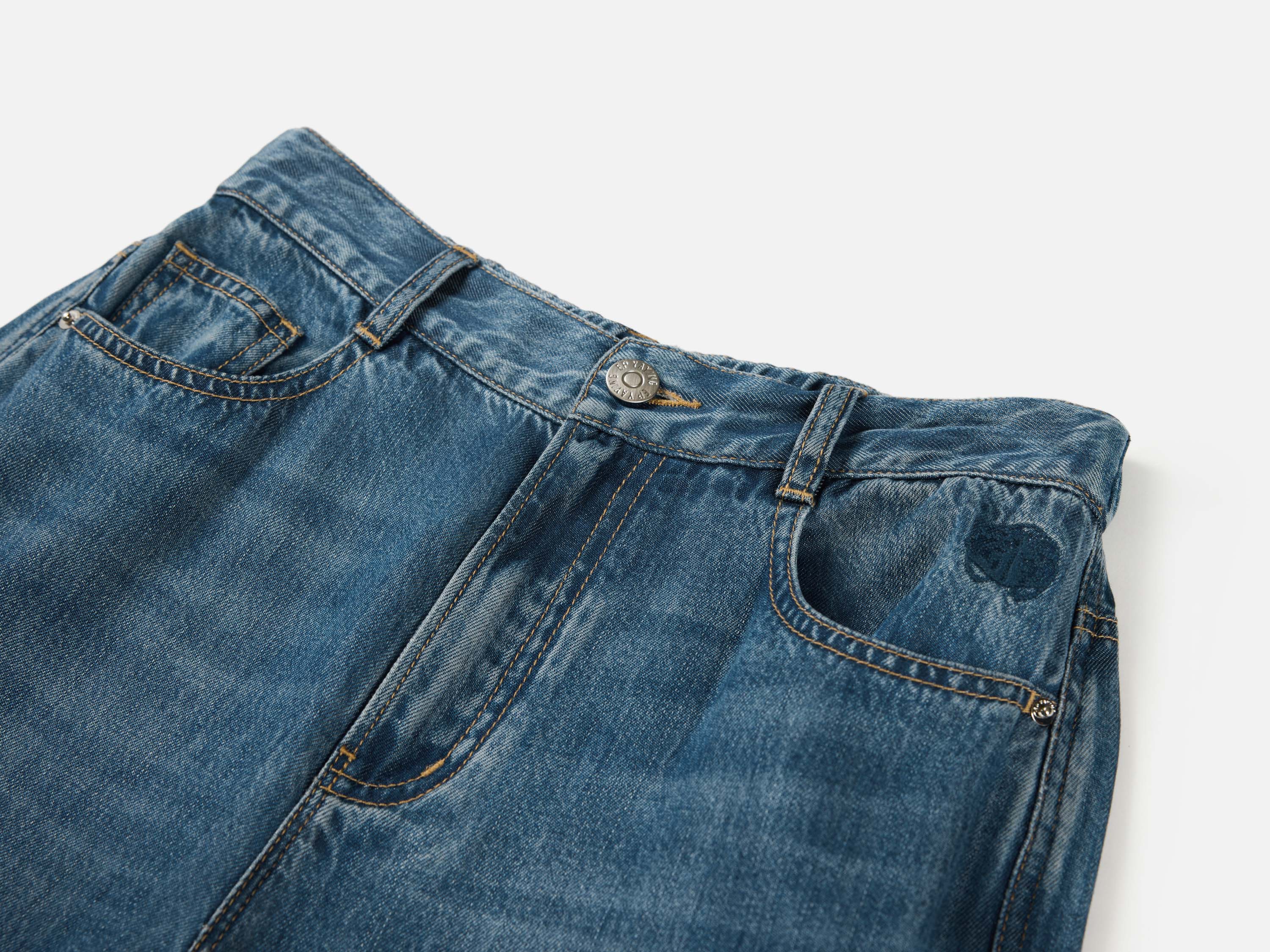 EP Yaying TENCEL Soft Denim Straight-Leg Jeans