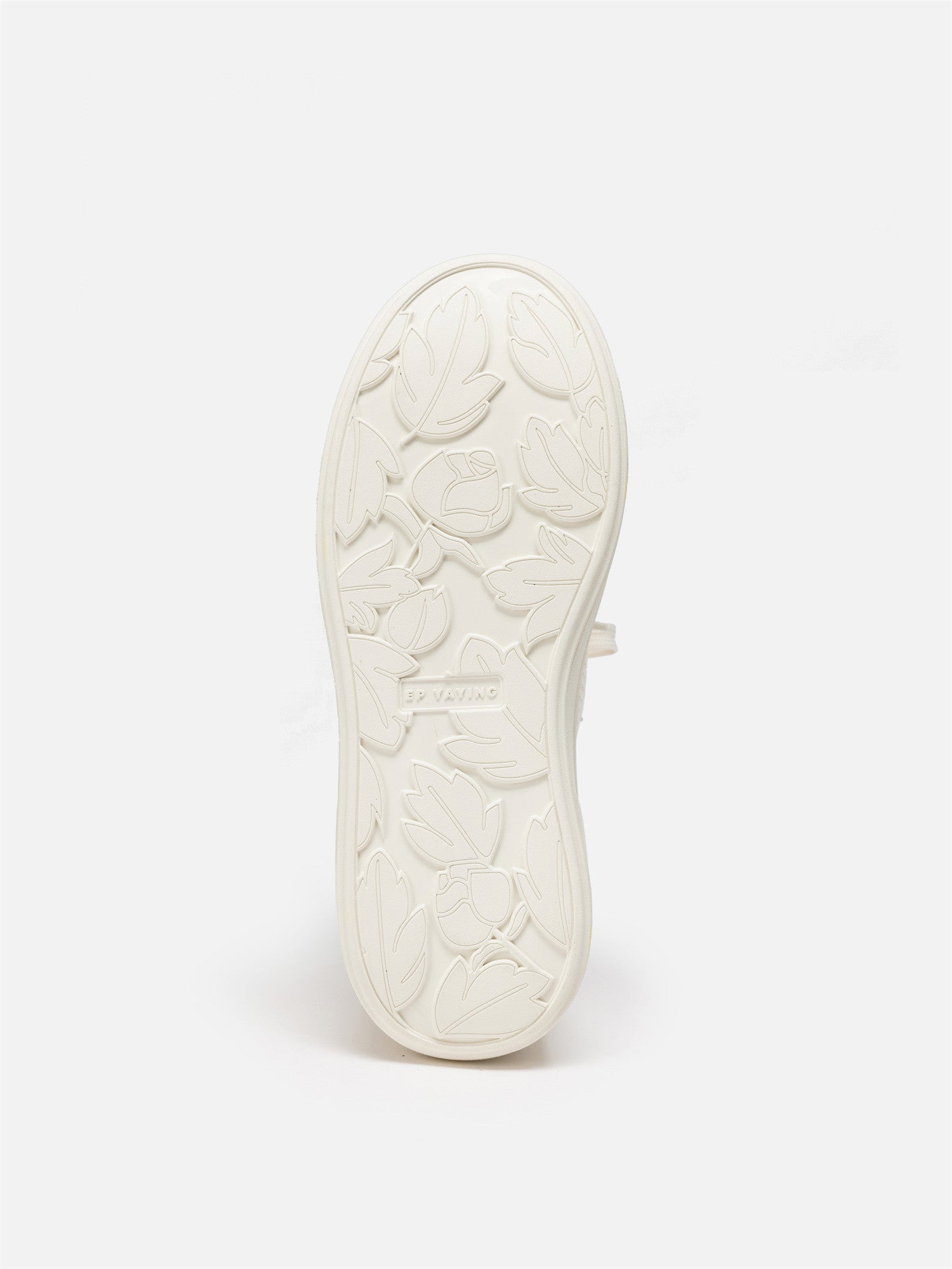EP YAYING Chunky Sole White Knit Sneakers EAKAOXC02AW