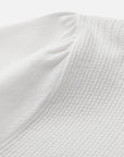 EP YAYING Minimalist Embroidered Polo Short-Sleeve Knit Top