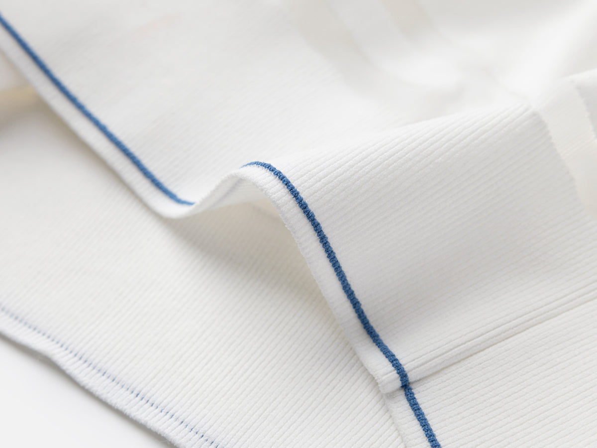 EP YAYING Minimalist Embroidered Polo Short-Sleeve Knit Top