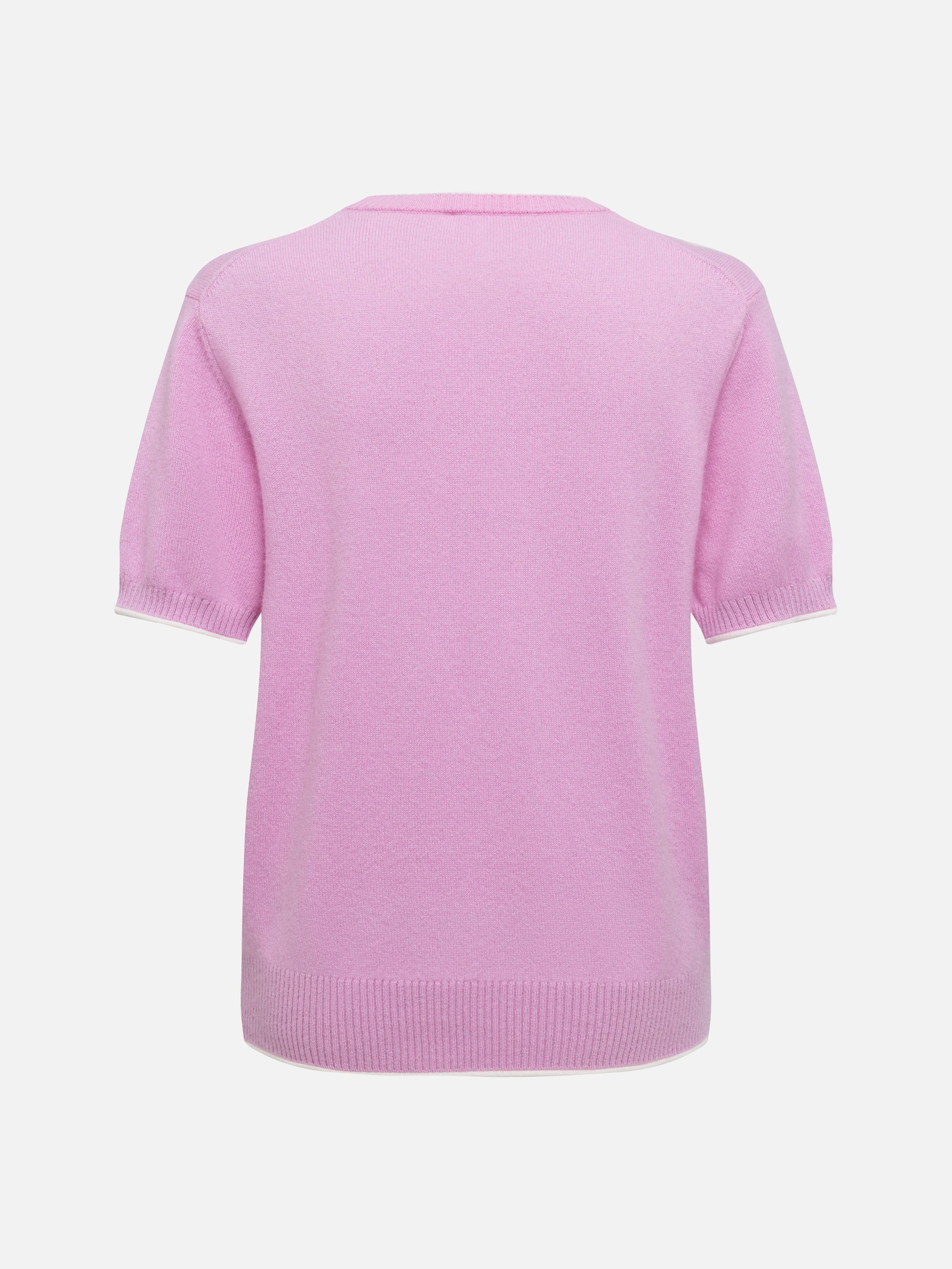 EP YAYING Wool Cashmere Puppy Jacquard Faux Two-Piece Knit Top