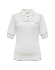 EP YAYING Minimalist Embroidered Polo Short-Sleeve Knit Top