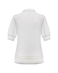 EP YAYING Minimalist Embroidered Polo Short-Sleeve Knit Top