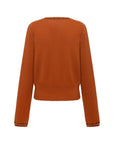 EP YAYING Faux Two-Piece Wool-Cashmere Color-Block Knit Top