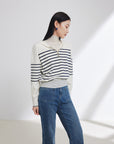 EP YAYING Stripe Patchwork Knit