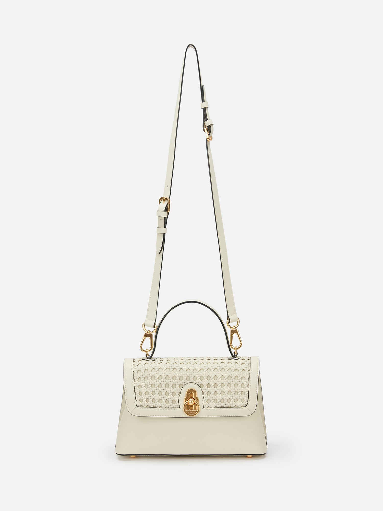 EP YAYING Woven Leather Flap Bag