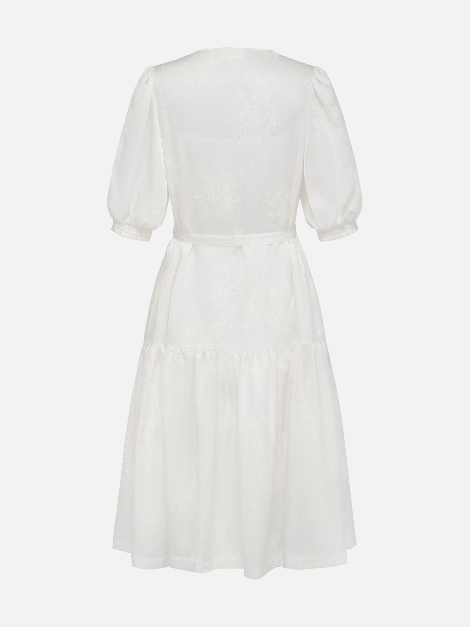 EP YAYING Bubble Sleeve Silk Cotton Dress