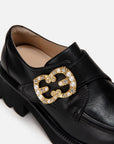EP YAYING Double E Buckle Low-heeled Loafers for a Youthful Look" EAIALXE03AH