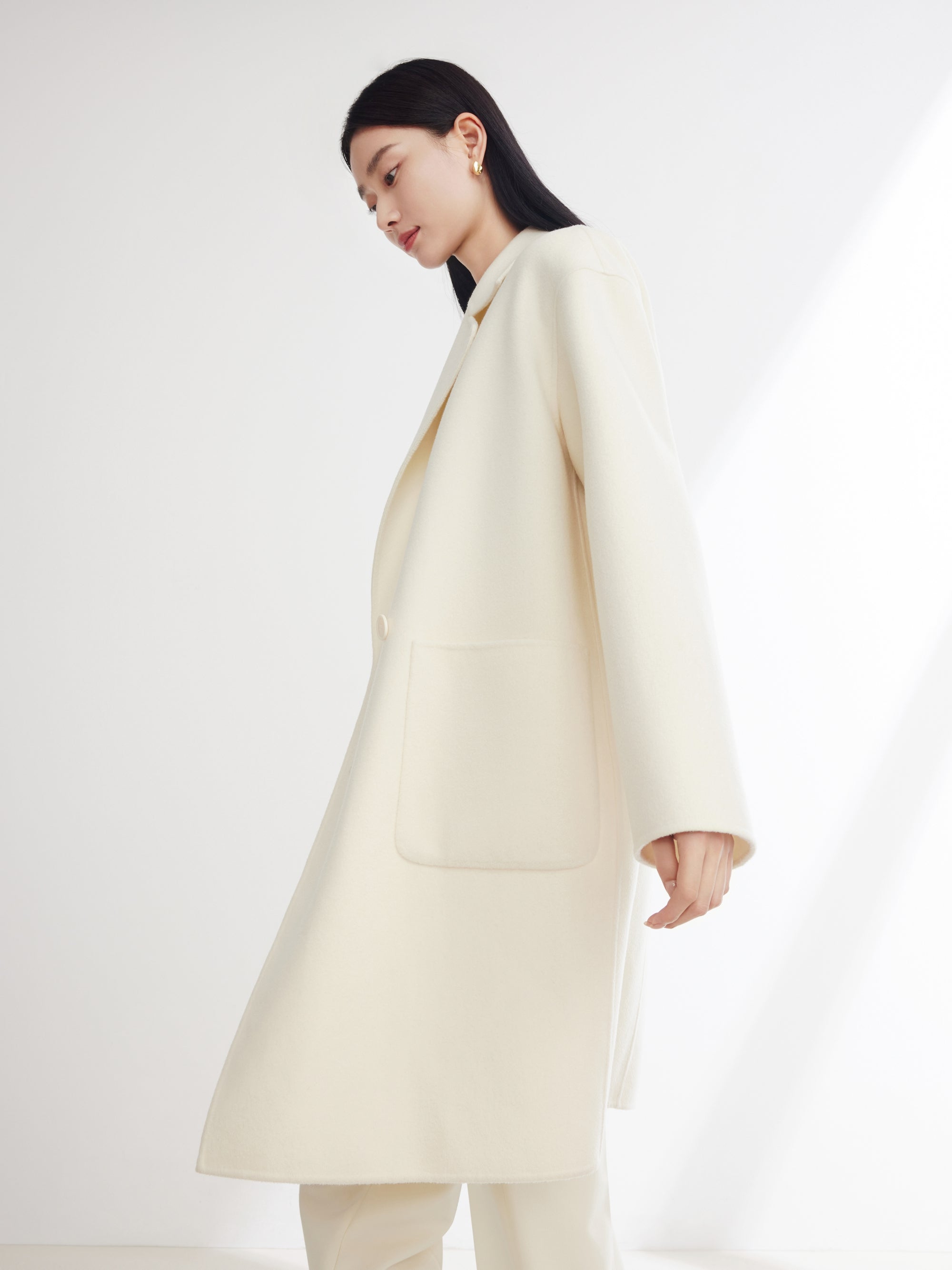 EP YAYING Alashan Cashmere Coat