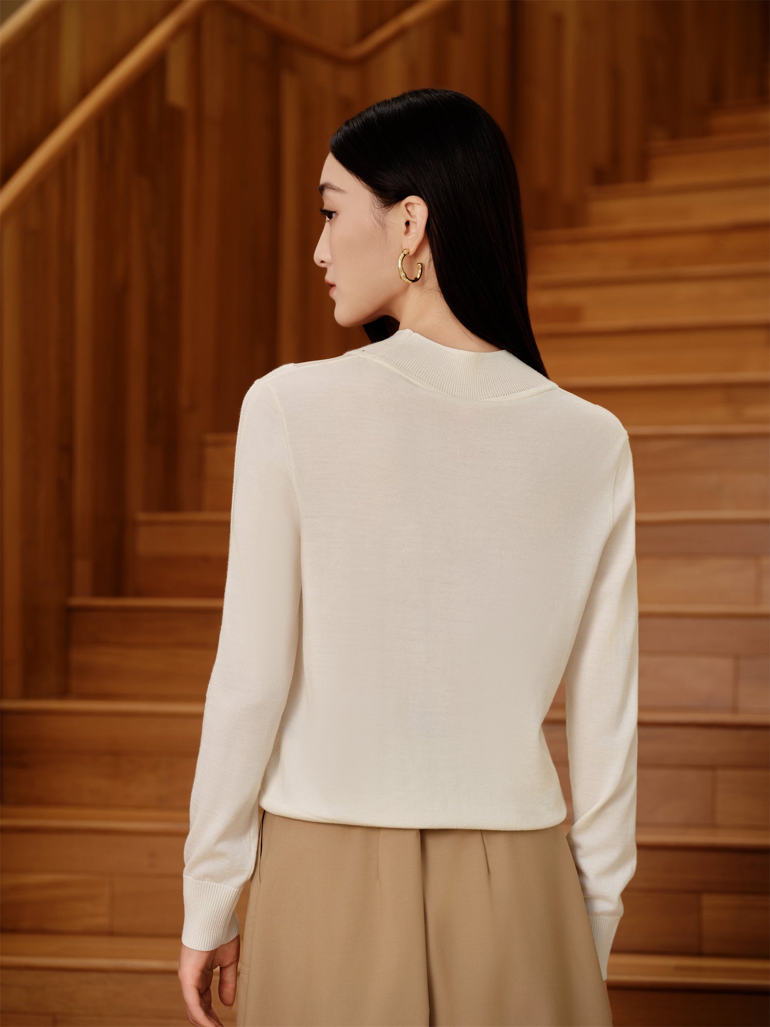 YAYING Wool Knit Sweater