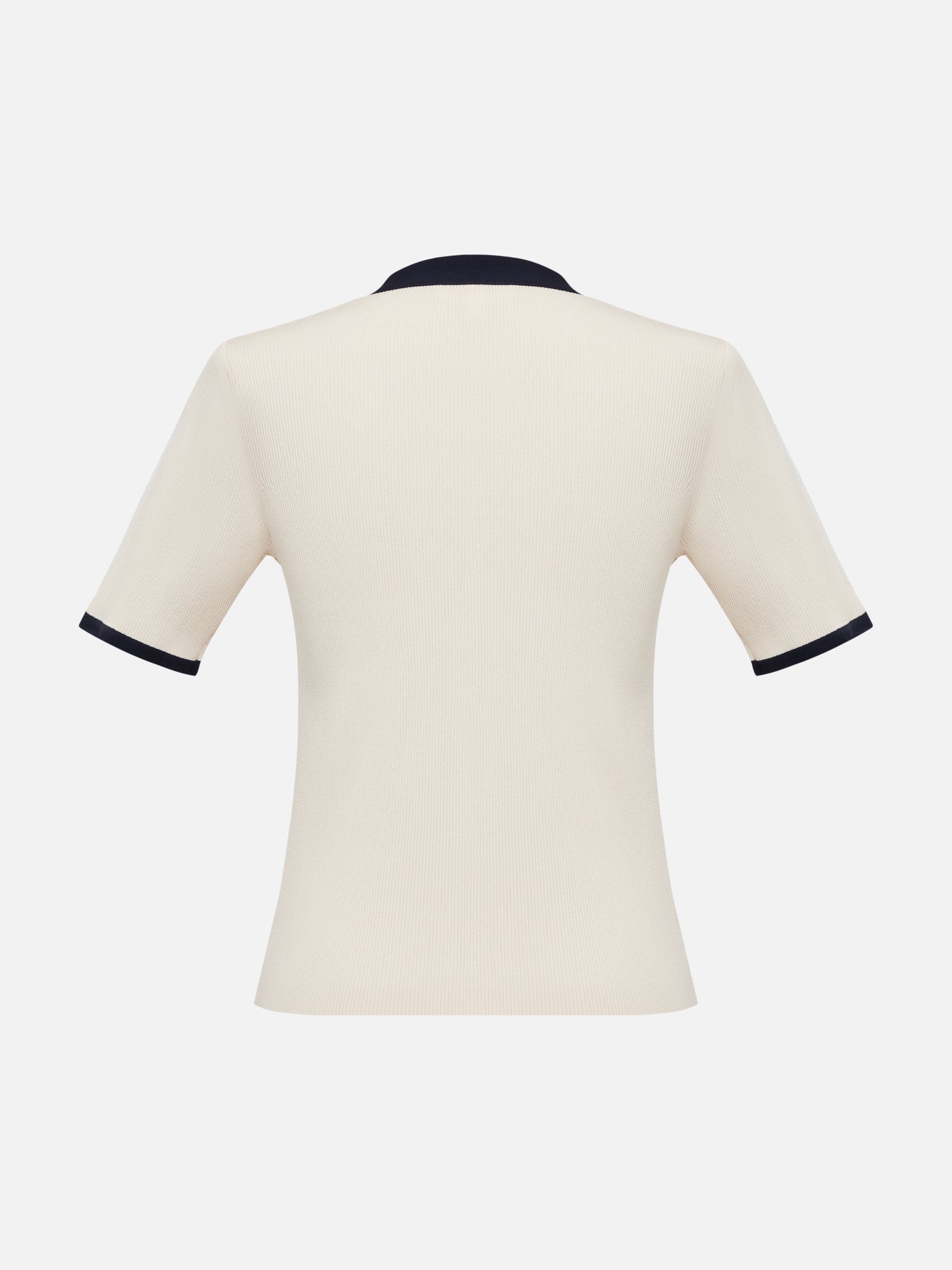 EP YAYING Short-Sleeved Color Block Knitwear