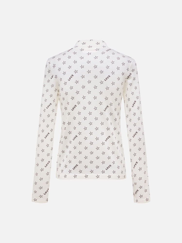 EP YAYING Wool Jacquard Sweater