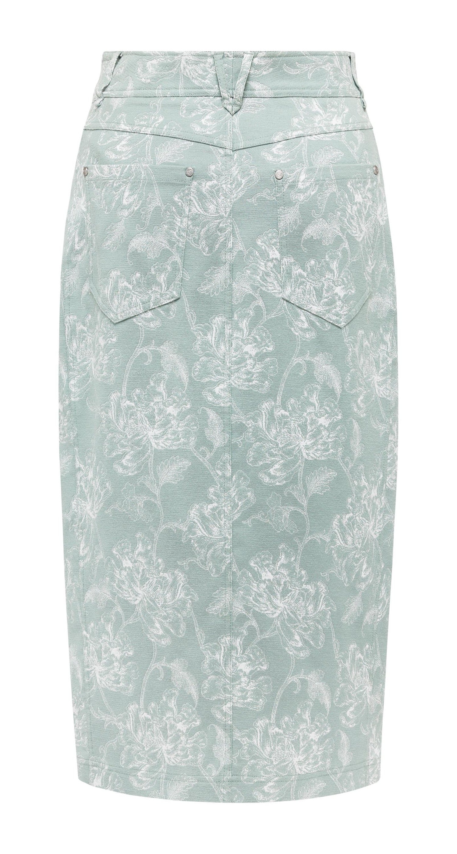 YAYING Slit Hem Bodycon Skirt EPJEC3101AG