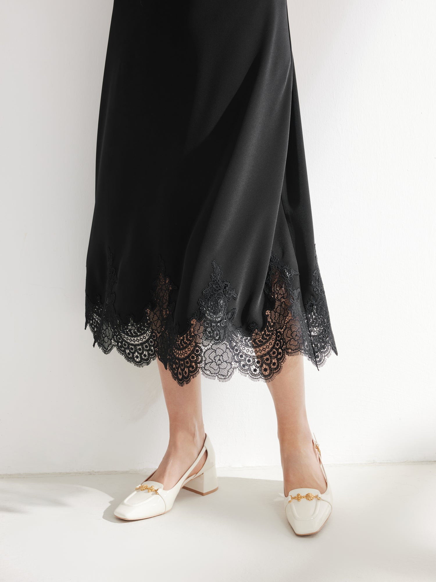EP YAYING Black Suspenders Dress
