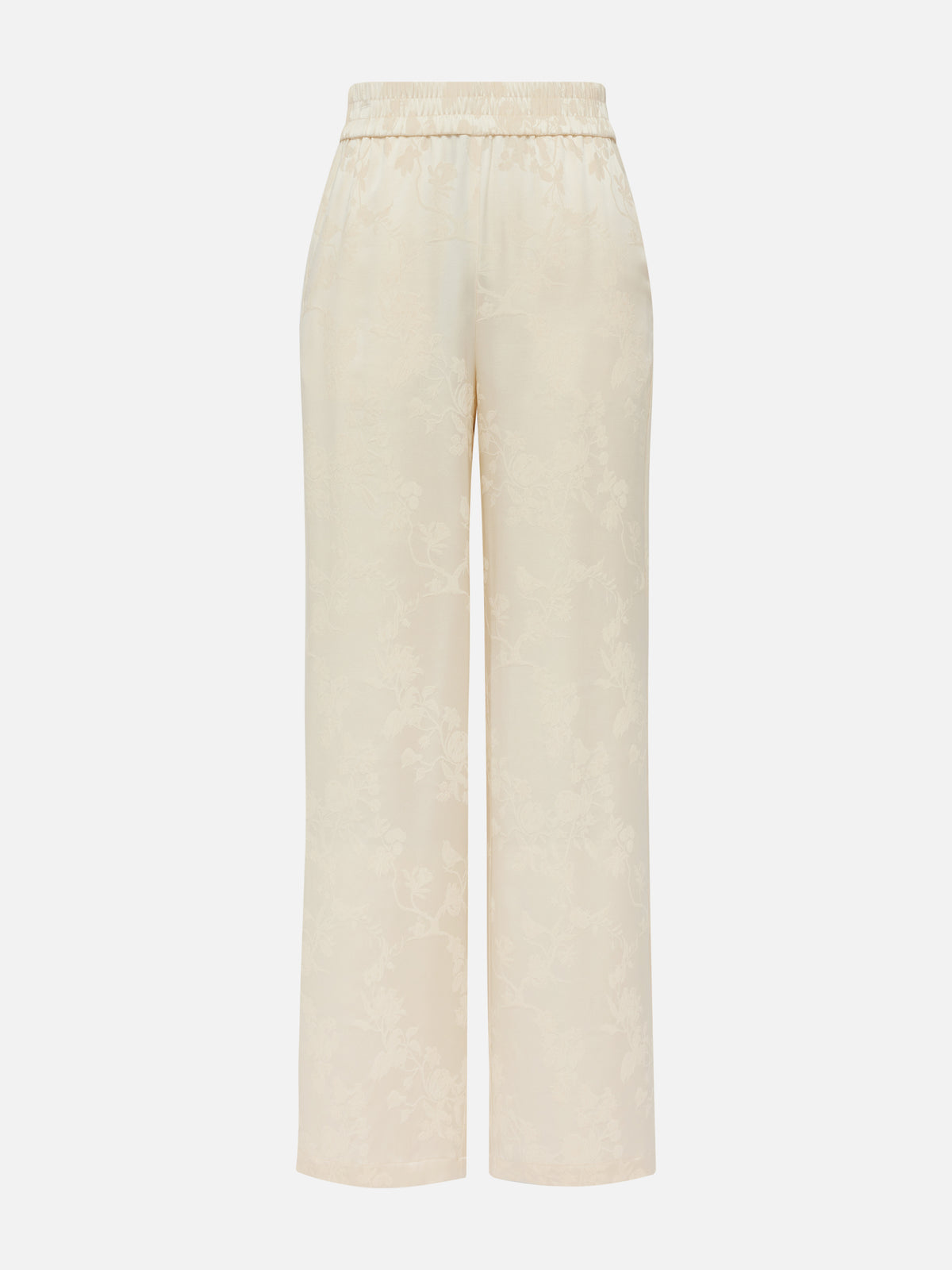 EP YAYING Silk Jacquard High-Waist Blazer Pants