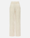 EP YAYING Silk Jacquard High-Waist Blazer Pants
