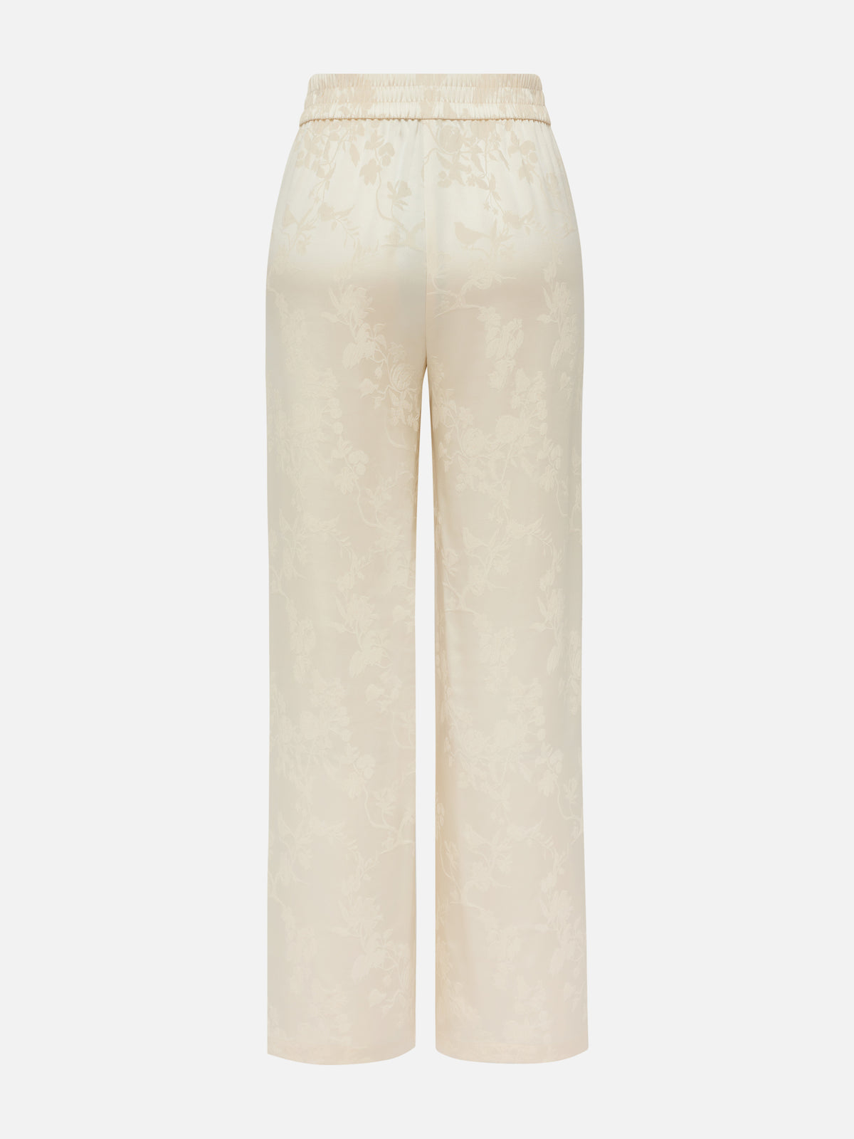 EP YAYING Silk Jacquard High-Waist Blazer Pants