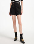 EP YAYING High-Waisted Small A-Line Casual Shorts