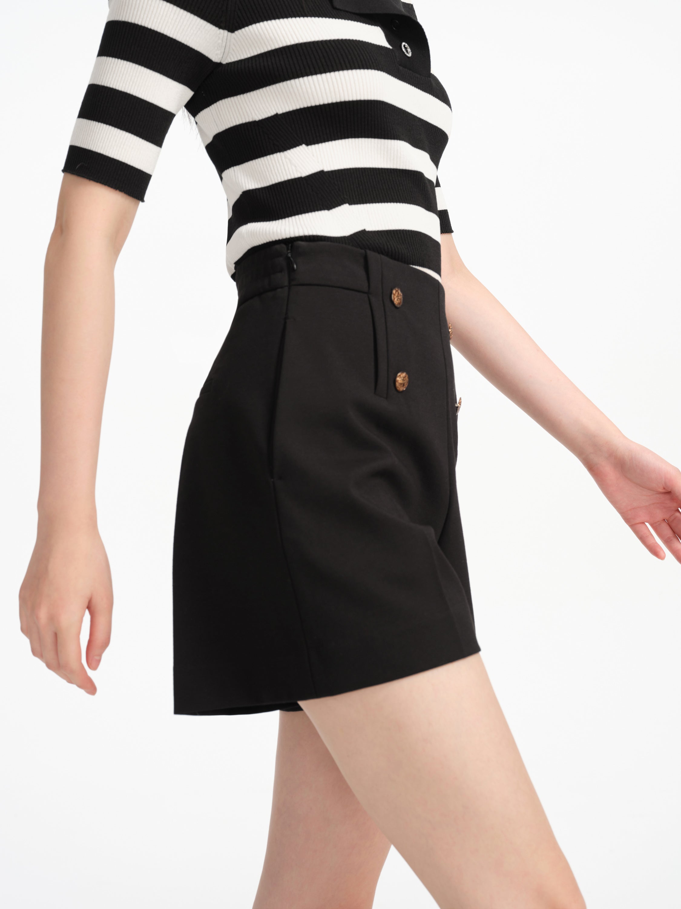 EP YAYING High-Waisted Small A-Line Casual Shorts