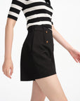 EP YAYING High-Waisted Small A-Line Casual Shorts