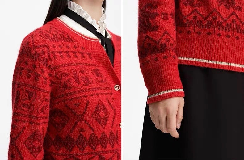 EP YAYING Merino Wool Knit Cardigan Knit Wear EGHIV9176AR