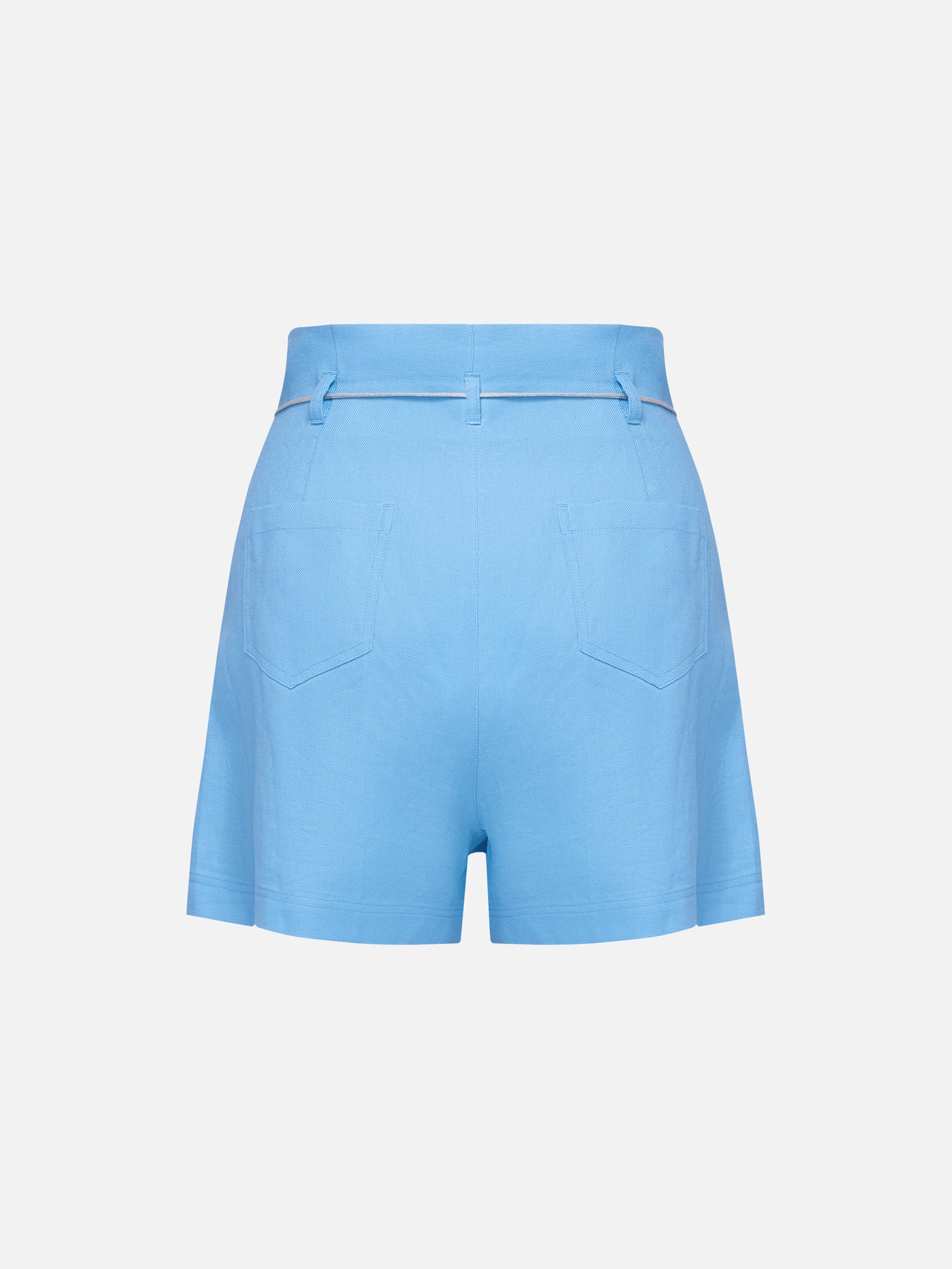 EP YAYING Pure Linen High-Waisted Shorts