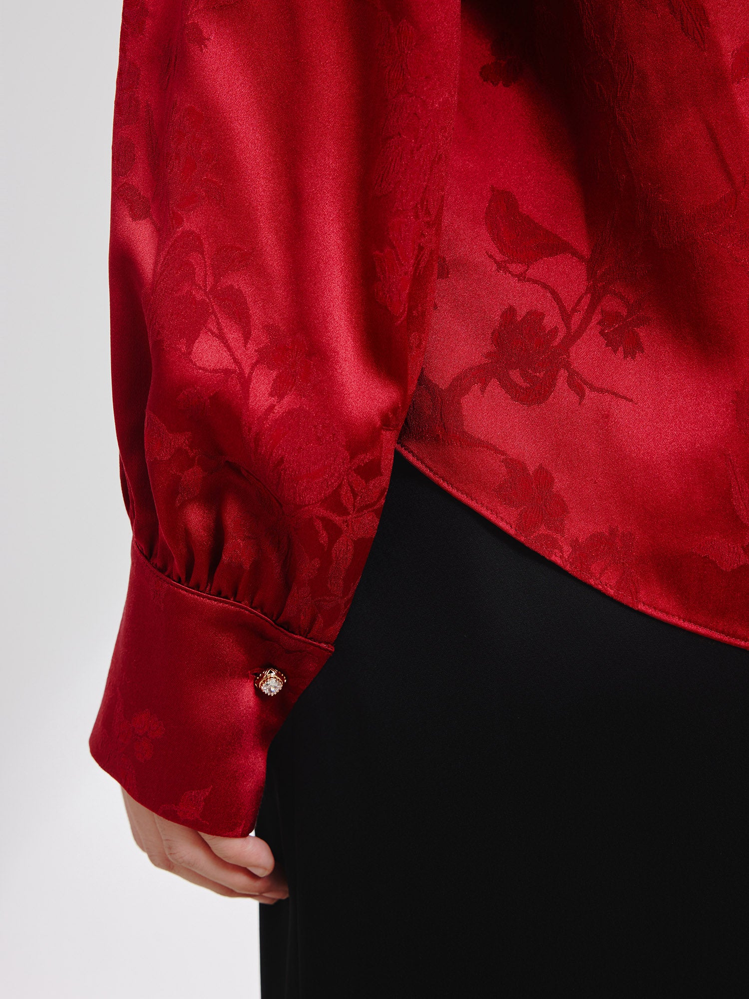 EP YAYING Silk Printed Shirt