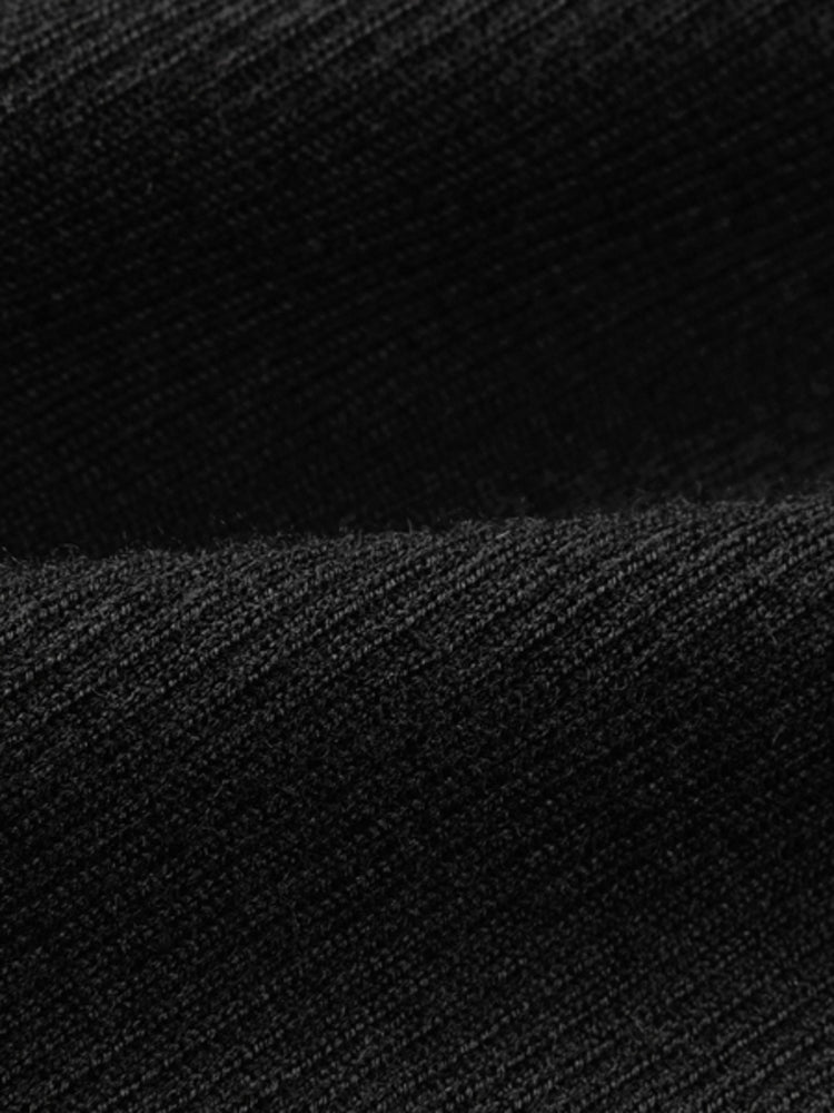 EP YAYING Pure Wool Solid Color Knit Sweater