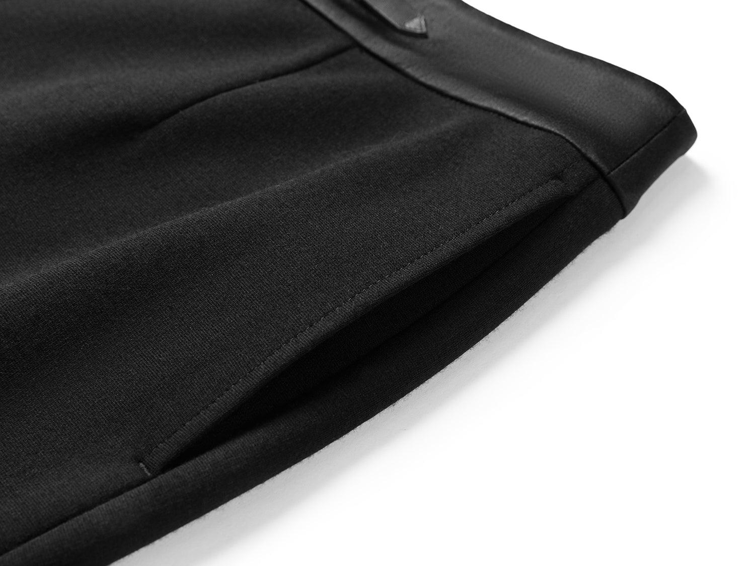 YAYING Merino Wool Micro Flare Black Pants