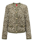 YAYING Knit Braided Embroidery Jacket EPJAB9119AG