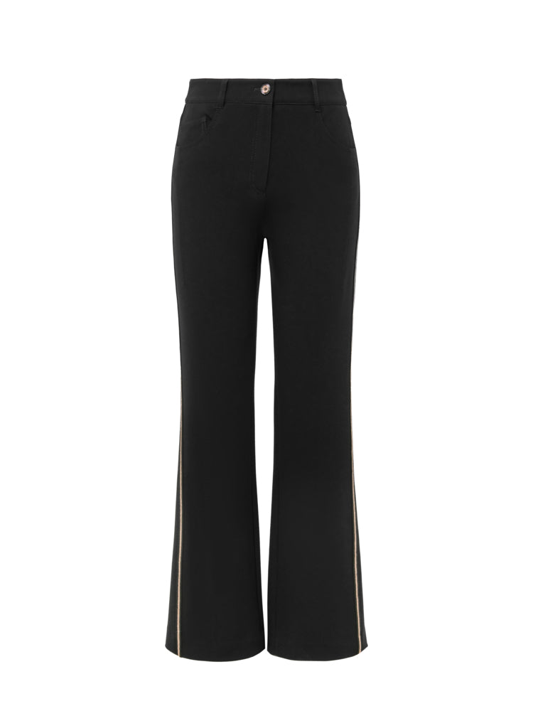 YAYING Triacetate Black Pants EPIAT6403BH