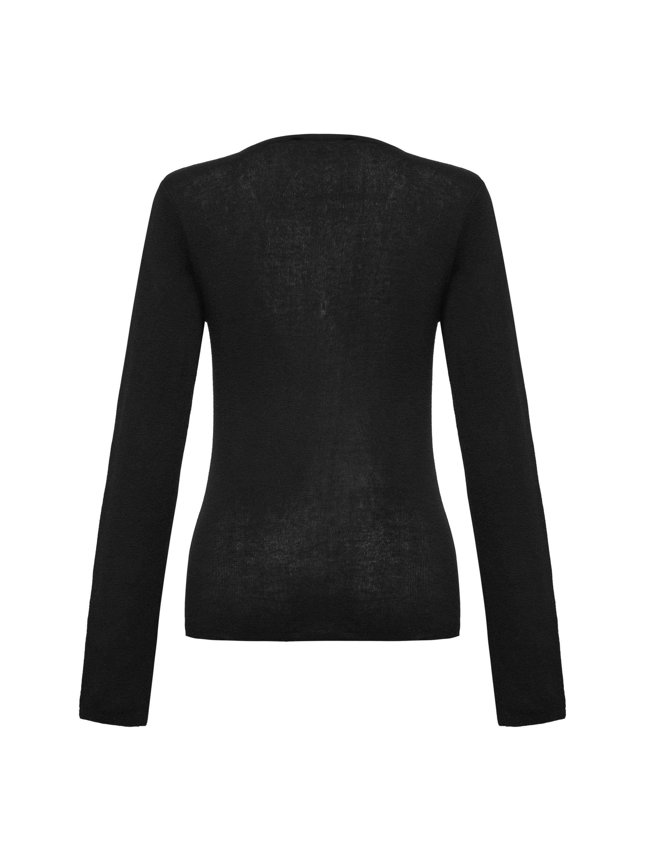EP YAYING Slim round neck knit base sweater