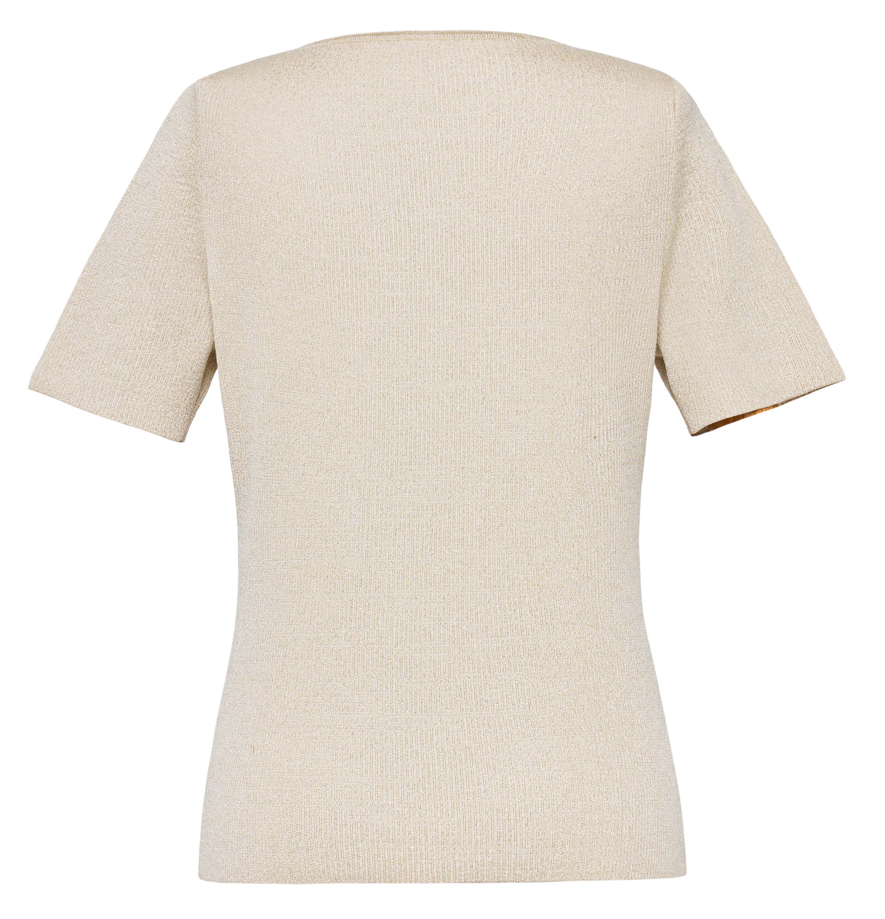 YAYING Beige Embellished Knit Top