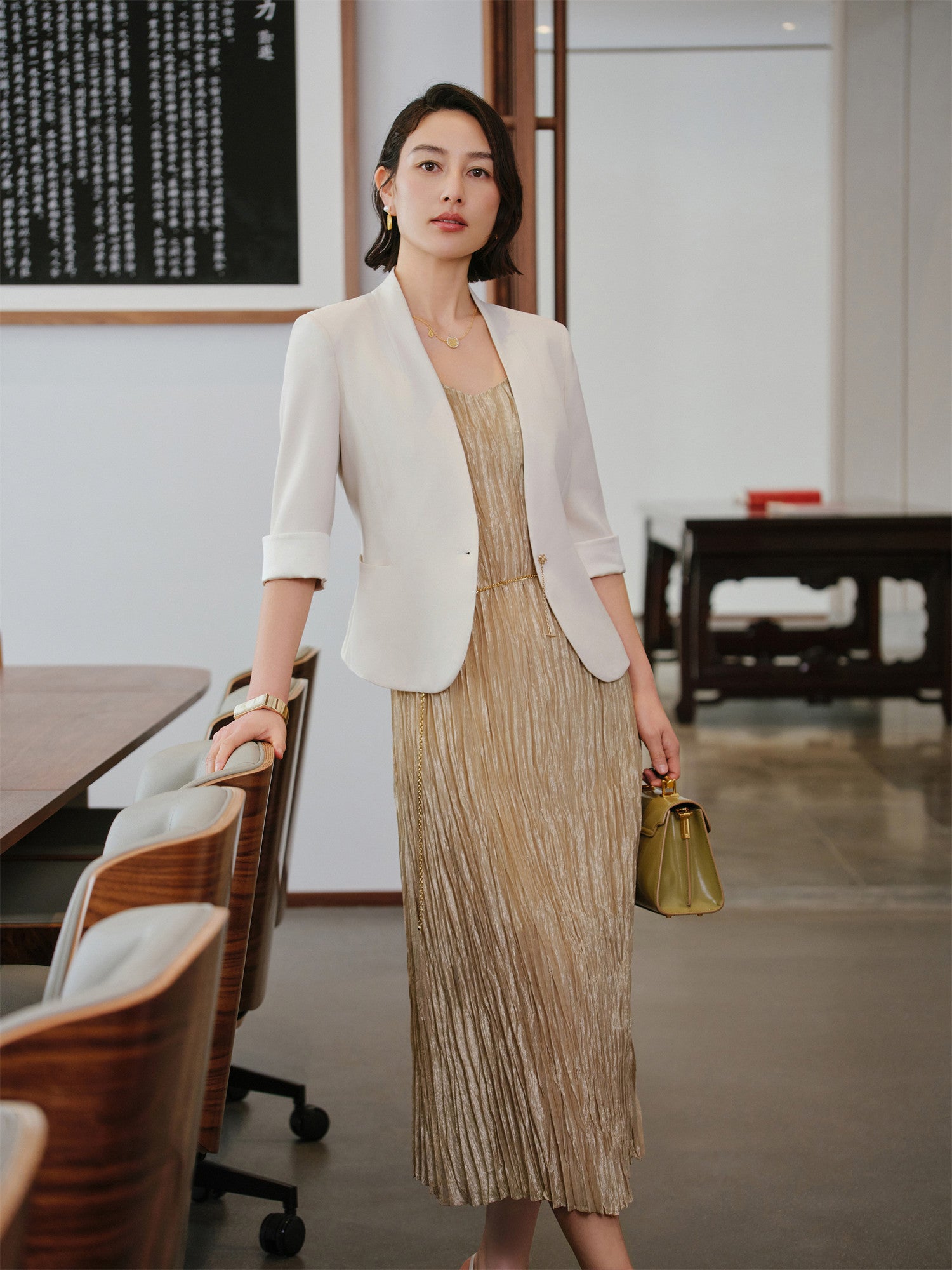 EP YAYING Silk Blazer EGKES1102AW