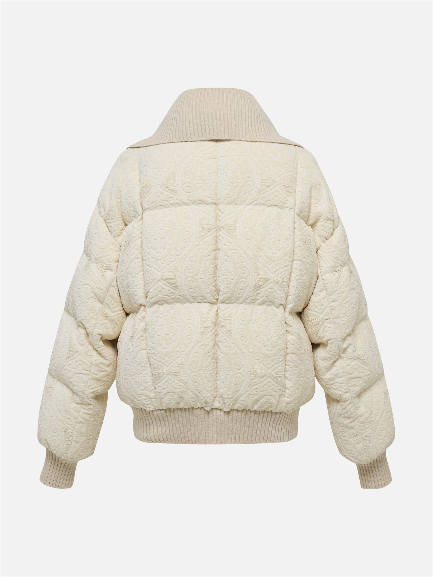 EP YAYING Chenille Jacquard Goose Down Coat EGKIAY131AM