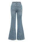 EP YAYING Cotton Blended Stretch Flare Pants