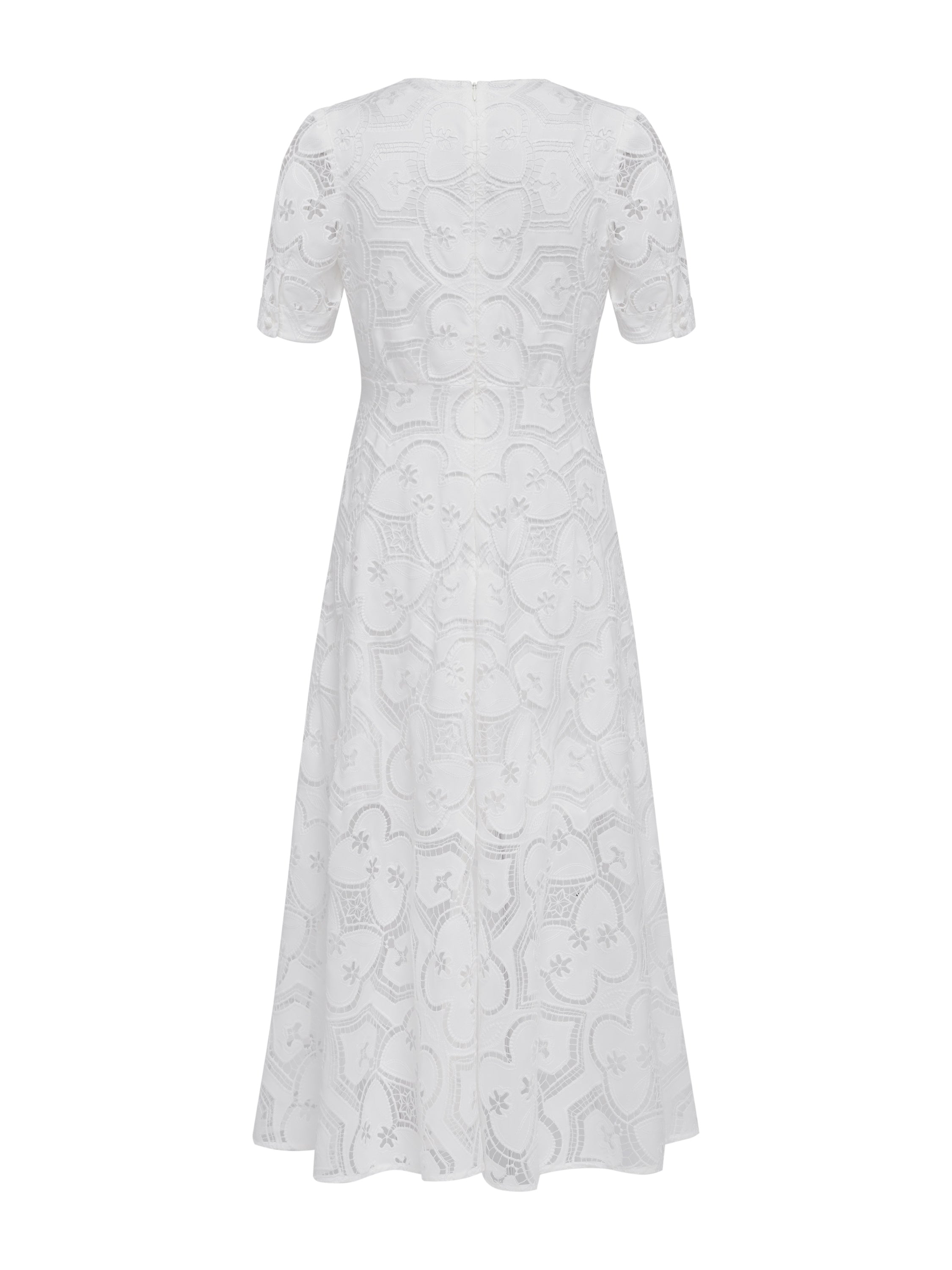 EP YAYING White V-Neck Dress