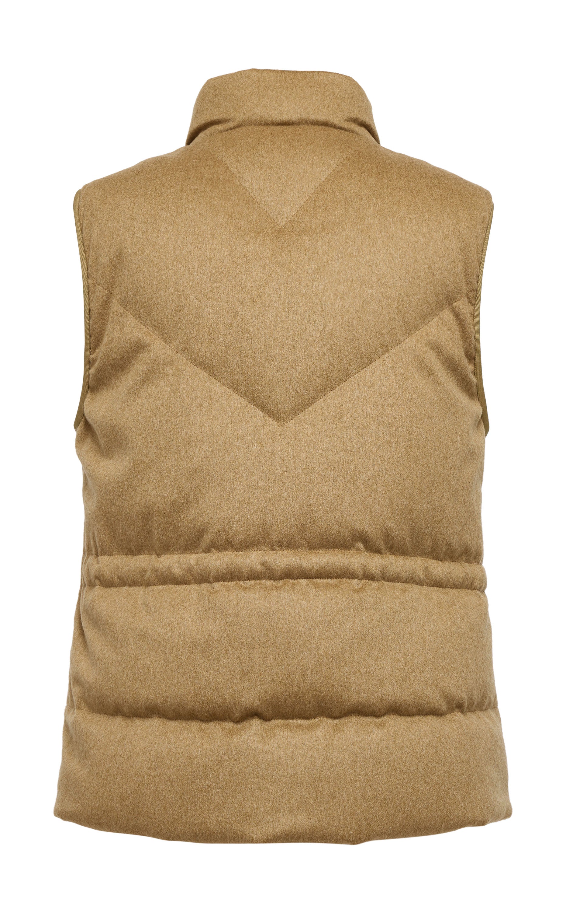 YAYING Camel Quilted Vest