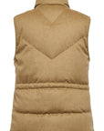 YAYING Camel Quilted Vest